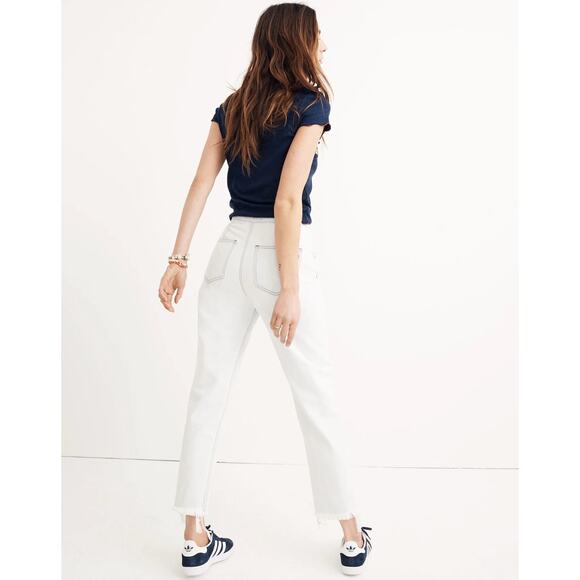 NEW MADEWELL Jeans Wide Leg Tapered Balloon Size 27 Light Cadiz Blue Structured - Picture 4 of 15